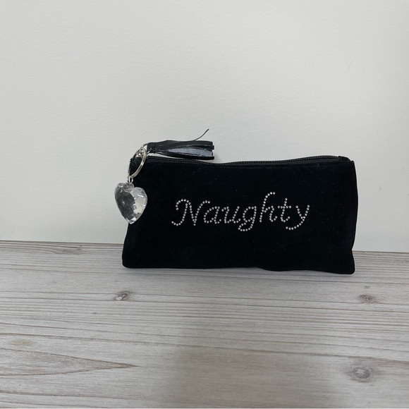 Naughty and Nice Jewel makeup bag zipper pouch NWOT - Picture 2 of 7
